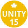 Жовтий диск UNITY 15 кг Competition FG