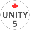 Білий диск UNITY 5 кг Competition FG