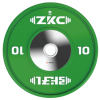 10 кг — Зелений диск ZKC IWF Competition Disc