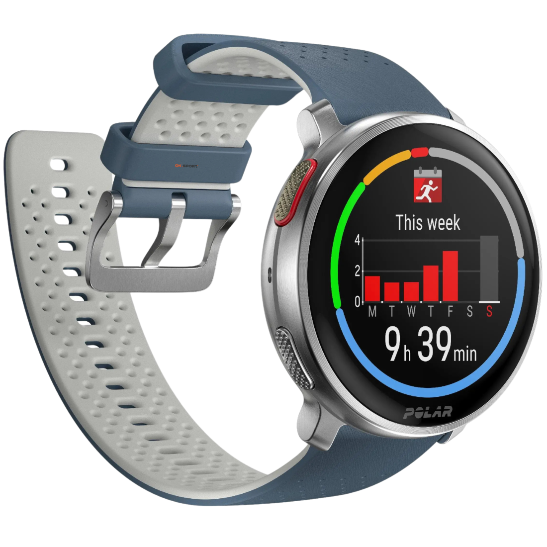 Polar Vantage V3 Sky Blue годинник спортивний смарт на руку для бігу водонепроникний преміум-класу мультиспорт