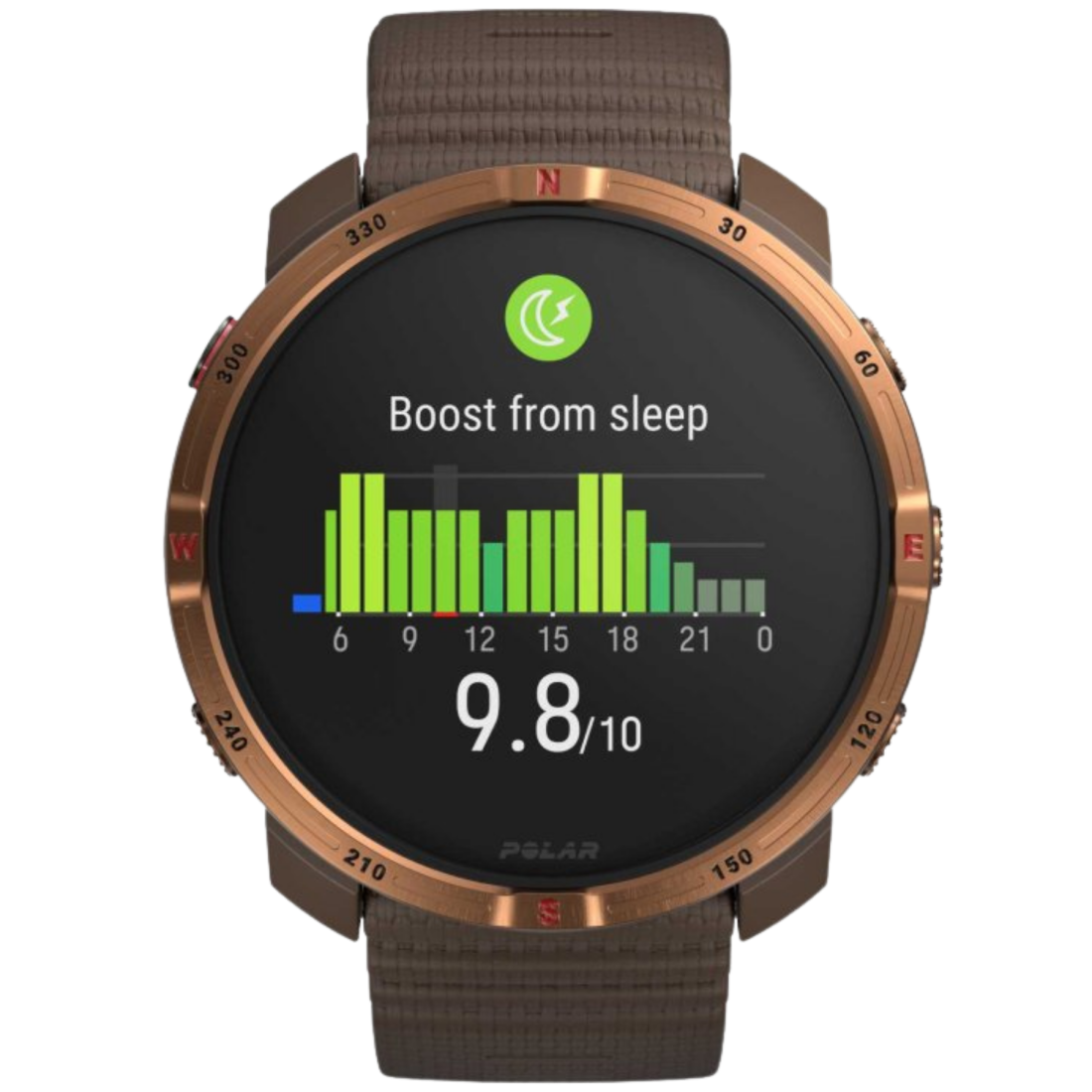 Смарт-годинник Polar Grit X2 Brown Copper для спорту, бігу, плавання, туризму, водонепроникний