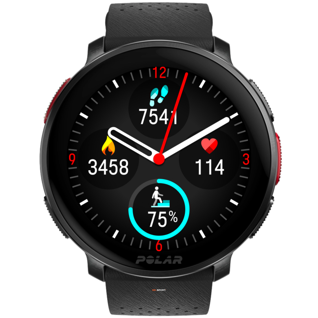 Polar Vantage V3 спортивний годинник смарт наручний чоловічий жіночий для бігу спортсменів плавання в басейні Night Black
