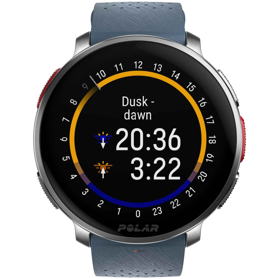Polar Vantage V3 Sky Blue годинник спортивний смарт на руку для бігу водонепроникний преміум-класу мультиспорт