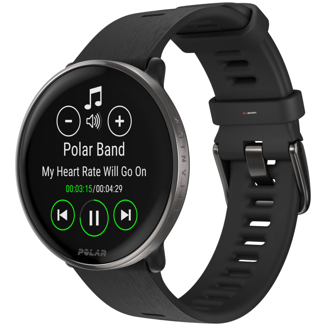 Polar Ignite 3 Titanium розумний смарт-годинник для фітнесу з крокоміром Black 900110027
