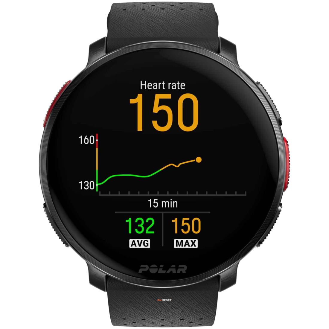 Polar Vantage V3 спортивний годинник смарт наручний чоловічий жіночий для бігу спортсменів плавання в басейні Night Black