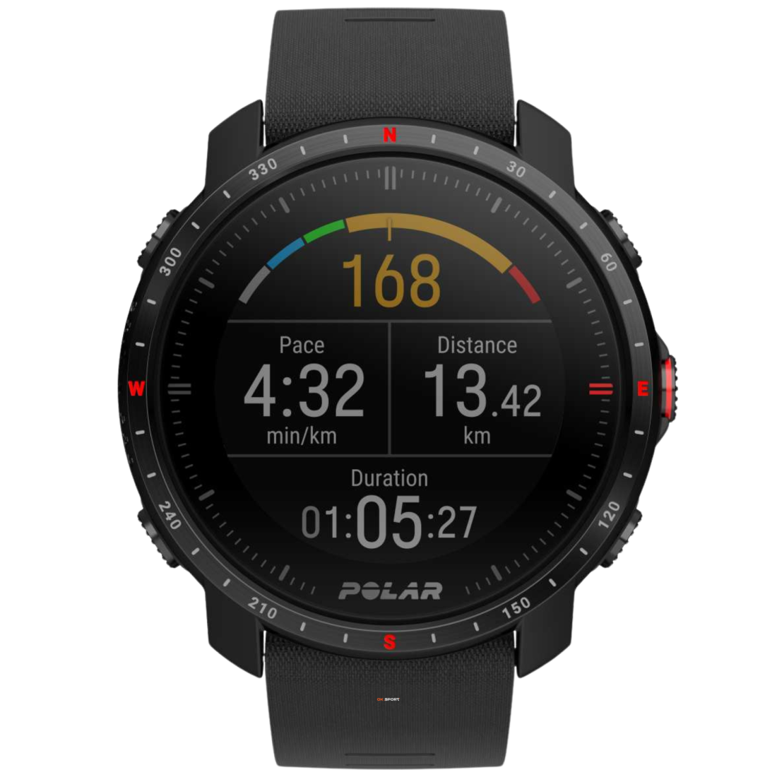Polar Grit X Pro Black смарт-годинник для спорту преміум-класу водонепроникний 90085773