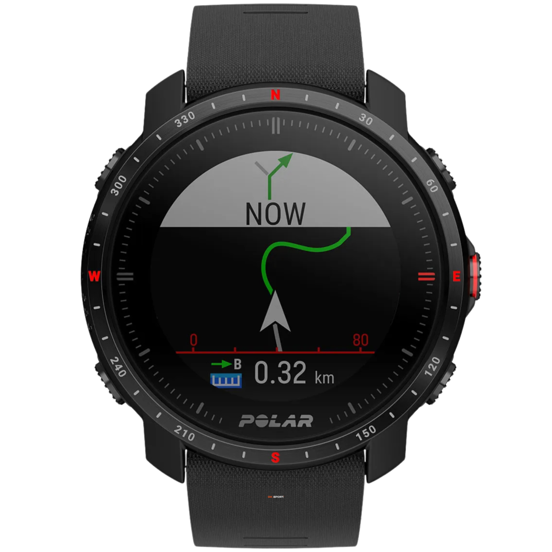 Polar Grit X Pro Black смарт-годинник для спорту преміум-класу водонепроникний 90085773
