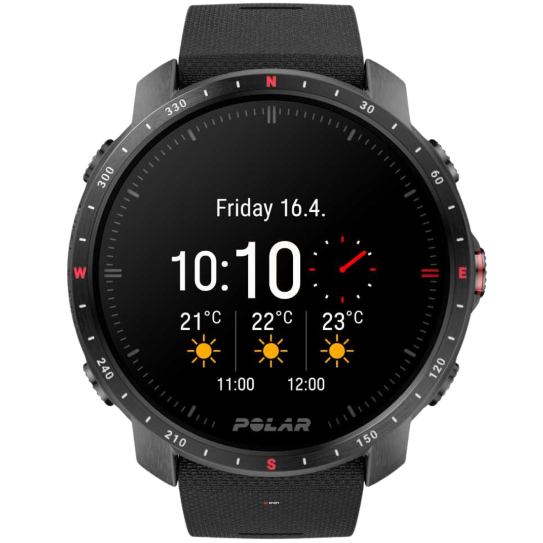 Polar Grit X Pro Black смарт-годинник для спорту преміум-класу водонепроникний 90085773