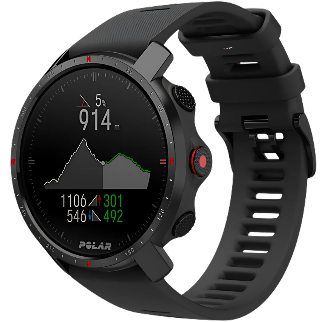 Polar Grit X Pro Black смарт-годинник для спорту преміум-класу водонепроникний 90085773