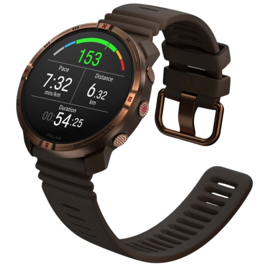 Смарт-годинник Polar Grit X2 Brown Copper для спорту, бігу, плавання, туризму, водонепроникний