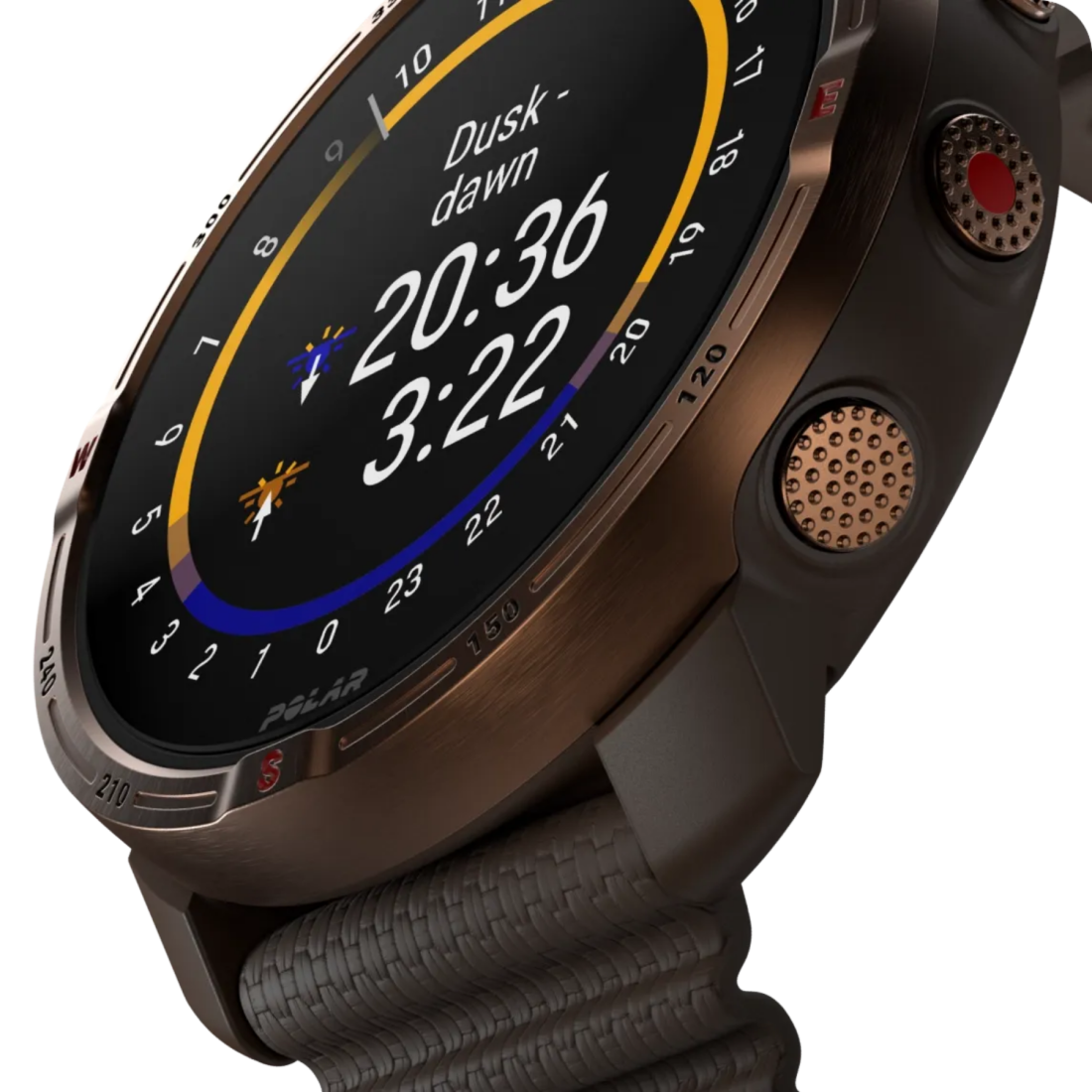 Смарт-годинник Polar Grit X2 Brown Copper для спорту, бігу, плавання, туризму, водонепроникний
