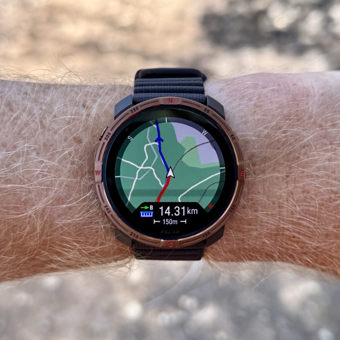 Смарт-годинник Polar Grit X2 Brown Copper для спорту, бігу, плавання, туризму, водонепроникний