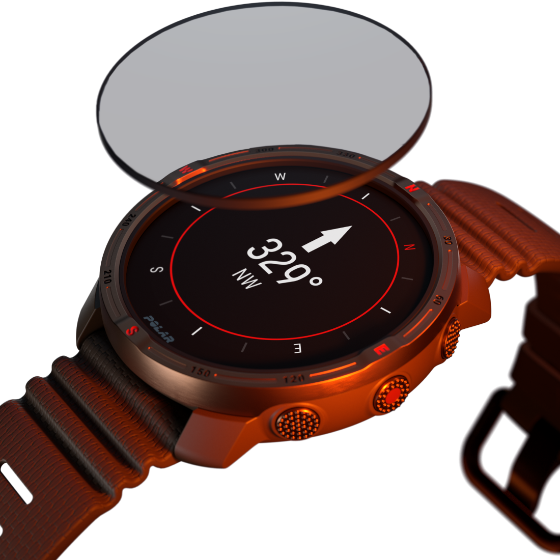 Смарт-годинник Polar Grit X2 Brown Copper для спорту, бігу, плавання, туризму, водонепроникний