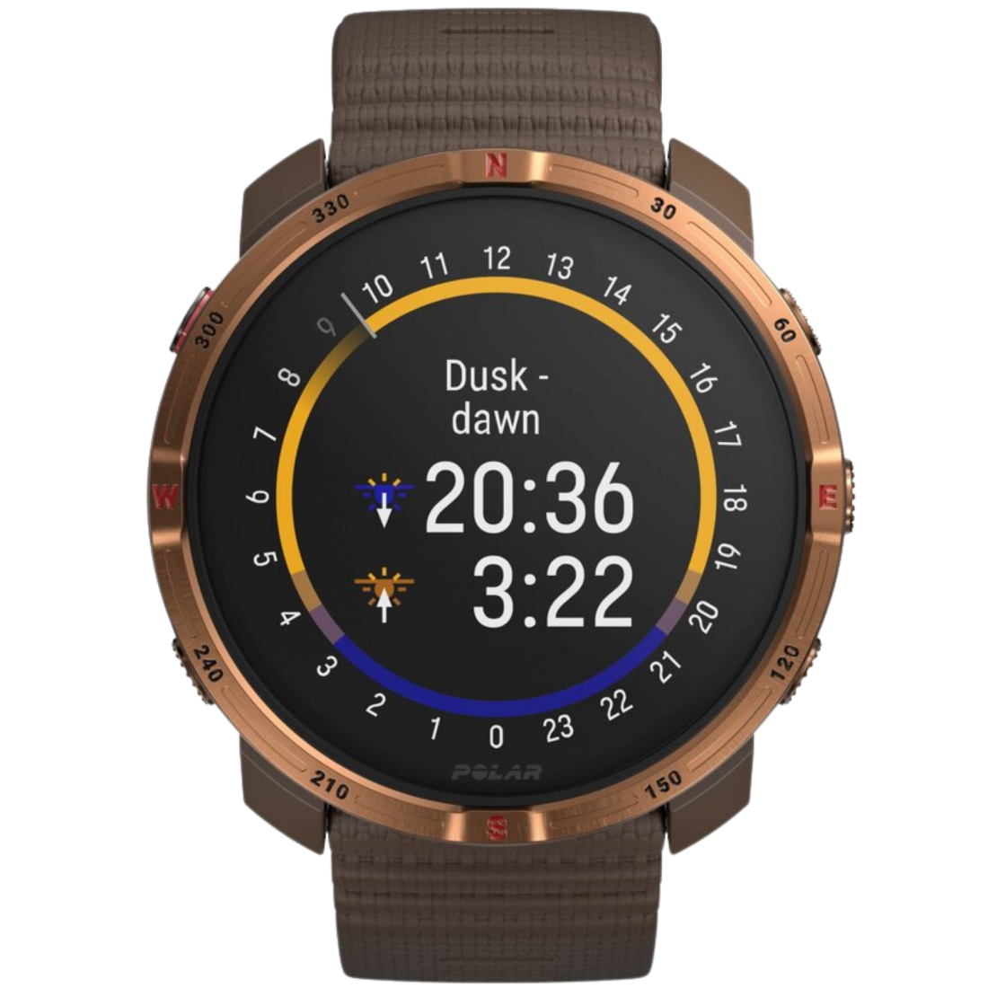 Смарт-годинник Polar Grit X2 Brown Copper для спорту, бігу, плавання, туризму, водонепроникний