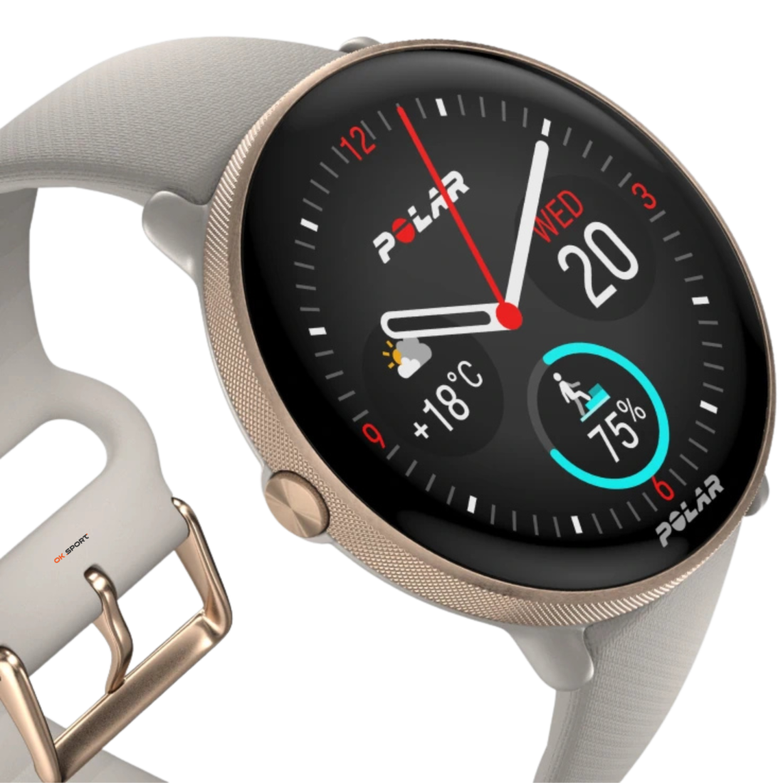 Polar Ignite 3 годинник для фітнесу з крокоміром і вимірюванням пульсу Greige Sand 900106237