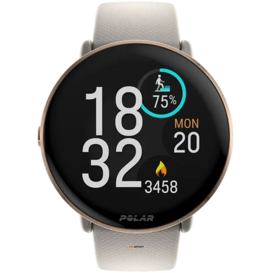 Polar Ignite 3 годинник для фітнесу з крокоміром і вимірюванням пульсу Greige Sand 900106237