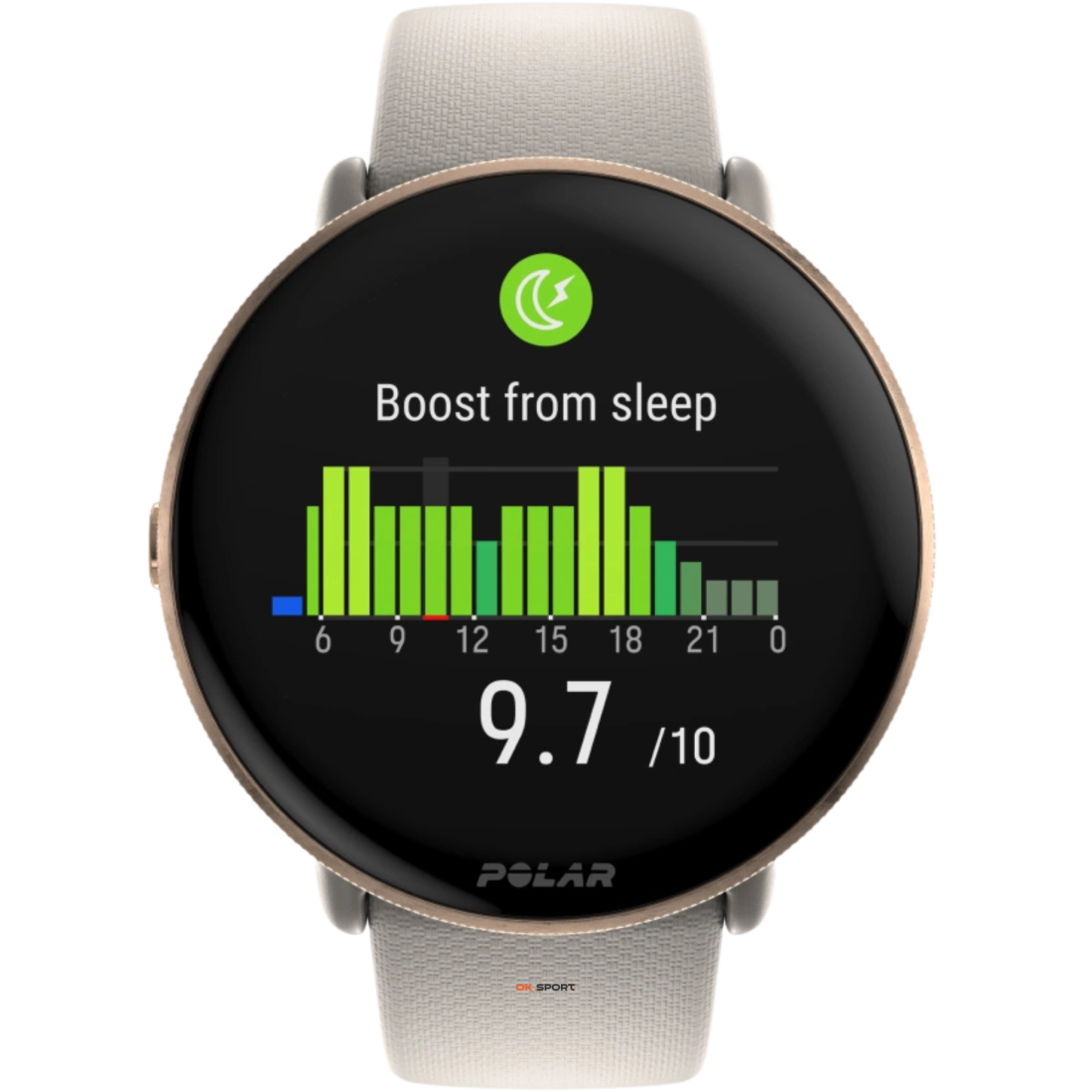 Polar Ignite 3 годинник для фітнесу з крокоміром і вимірюванням пульсу Greige Sand 900106237