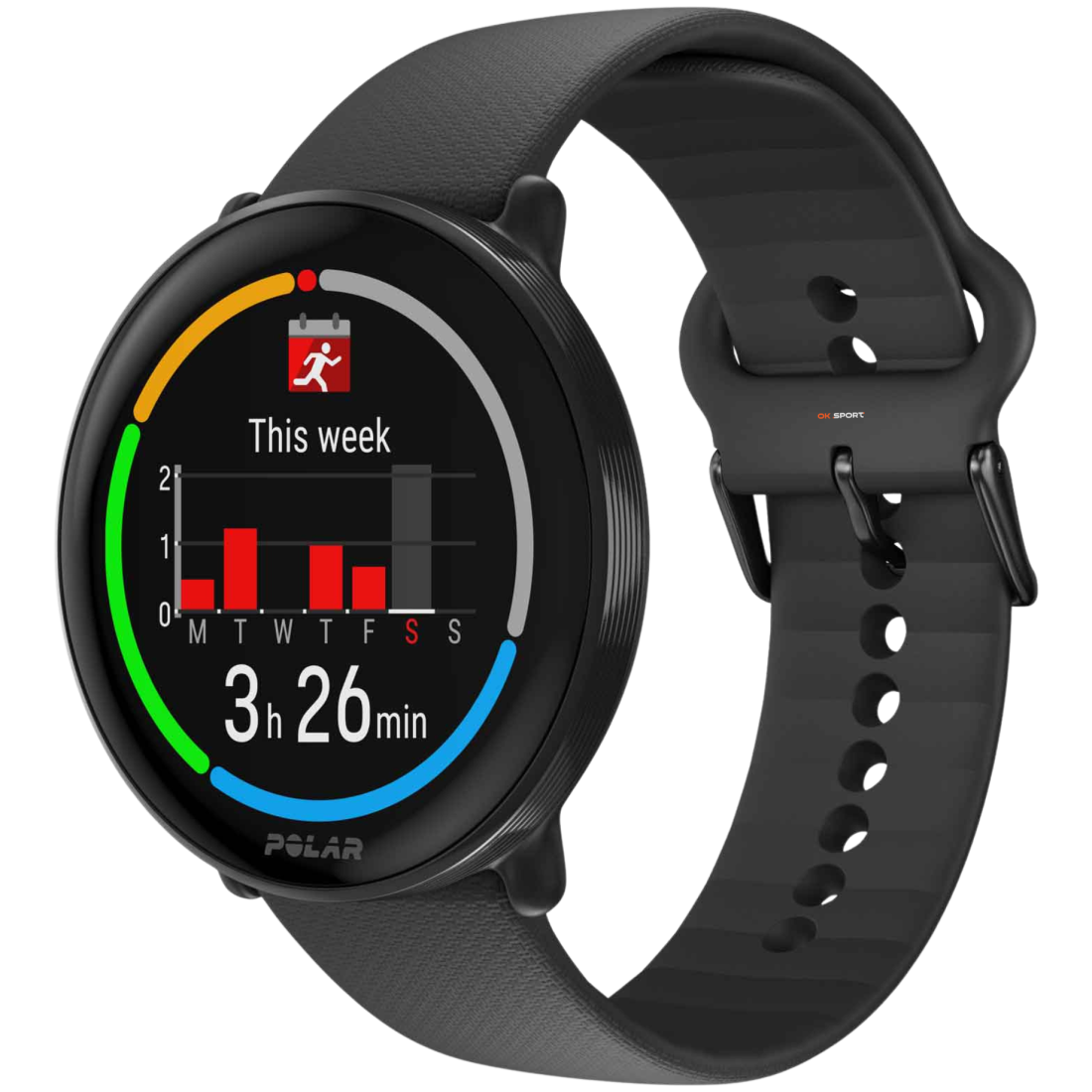 Polar Ignite 3 фітнес-годинник для активного способу життя з крокоміром Night Black 900106234