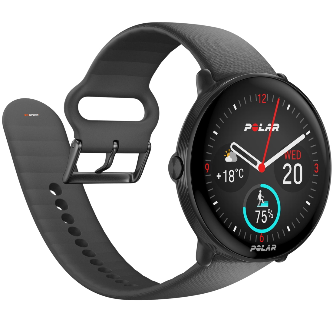 Polar Ignite 3 фітнес-годинник для активного способу життя з крокоміром Night Black 900106234