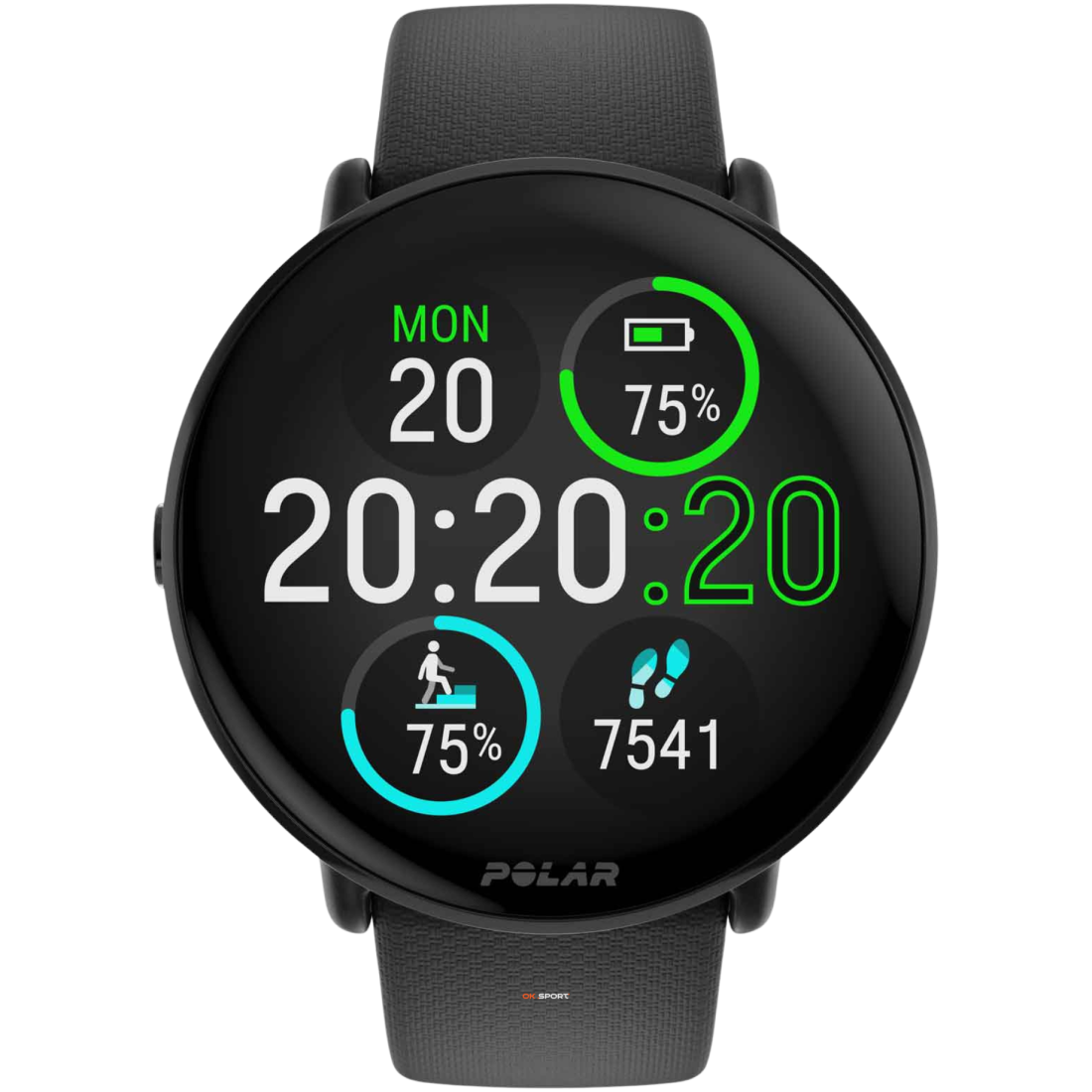 Polar Ignite 3 фітнес-годинник для активного способу життя з крокоміром Night Black 900106234