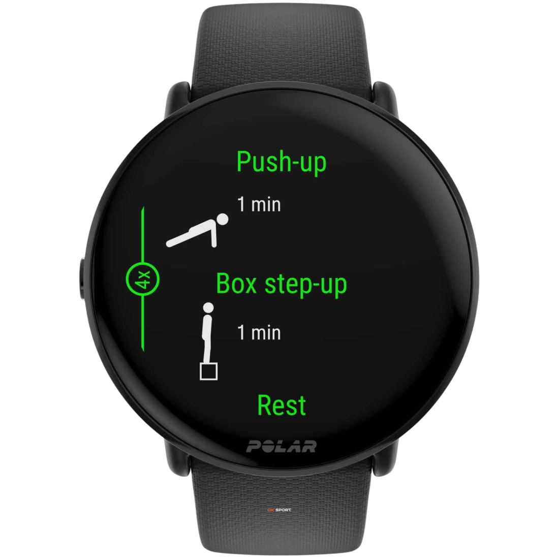 Polar Ignite 3 фітнес-годинник для активного способу життя з крокоміром Night Black 900106234