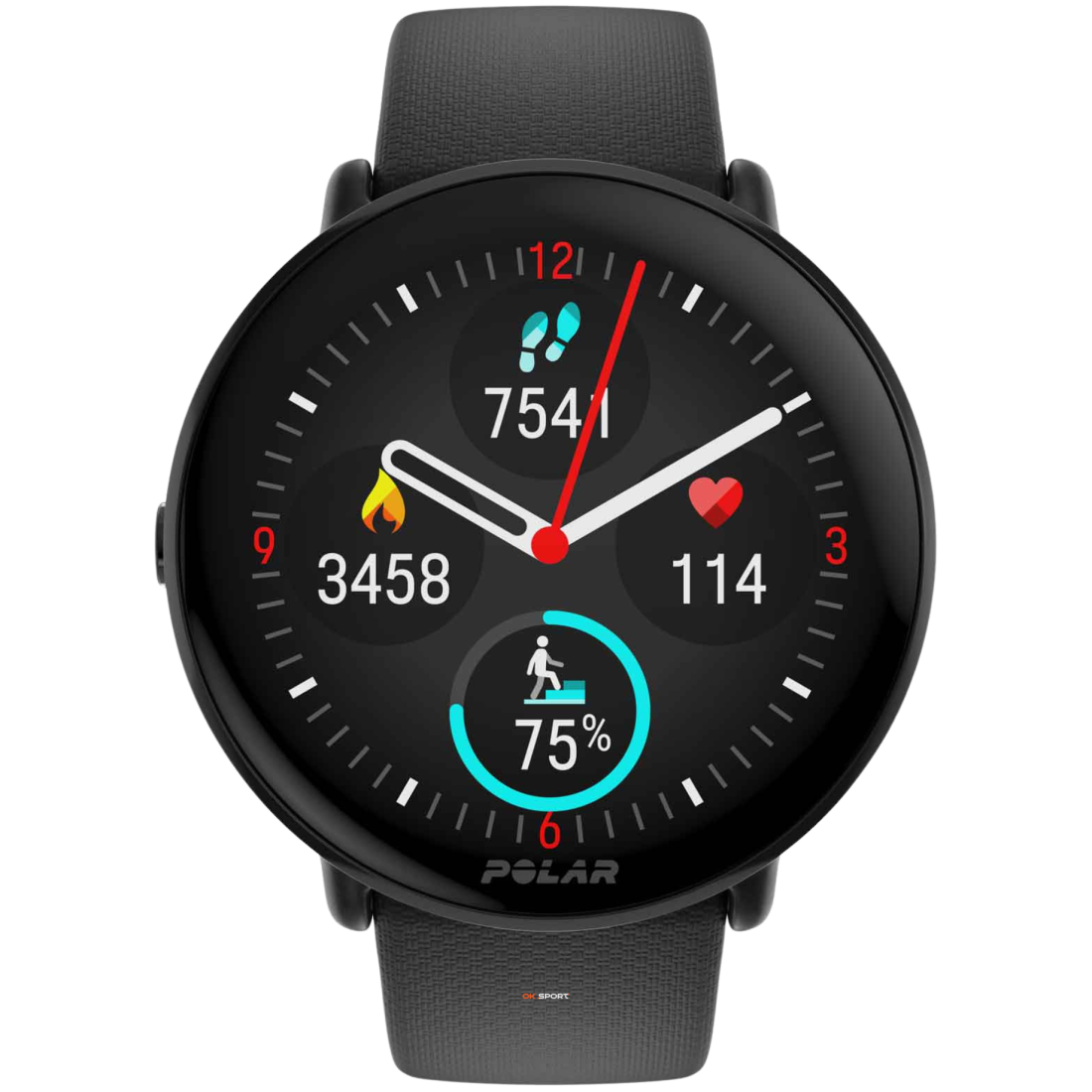 Polar Ignite 3 фітнес-годинник для активного способу життя з крокоміром Night Black 900106234