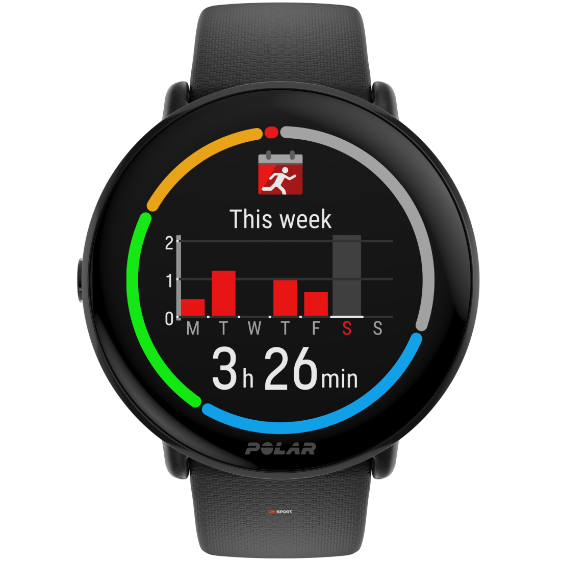 Polar Ignite 3 фітнес-годинник для активного способу життя з крокоміром Night Black 900106234