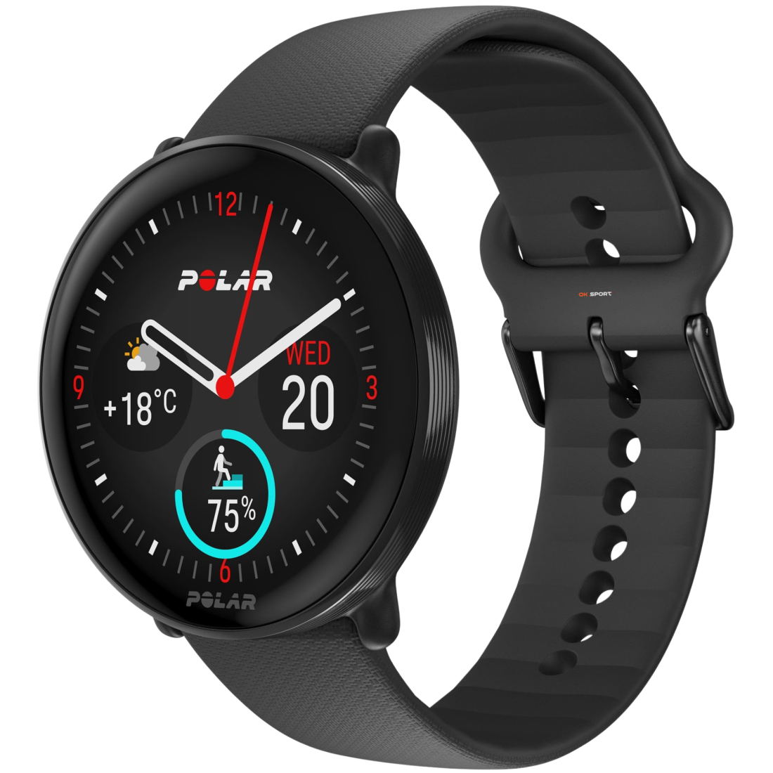 Polar Ignite 3 фітнес-годинник для активного способу життя з крокоміром Night Black 900106234