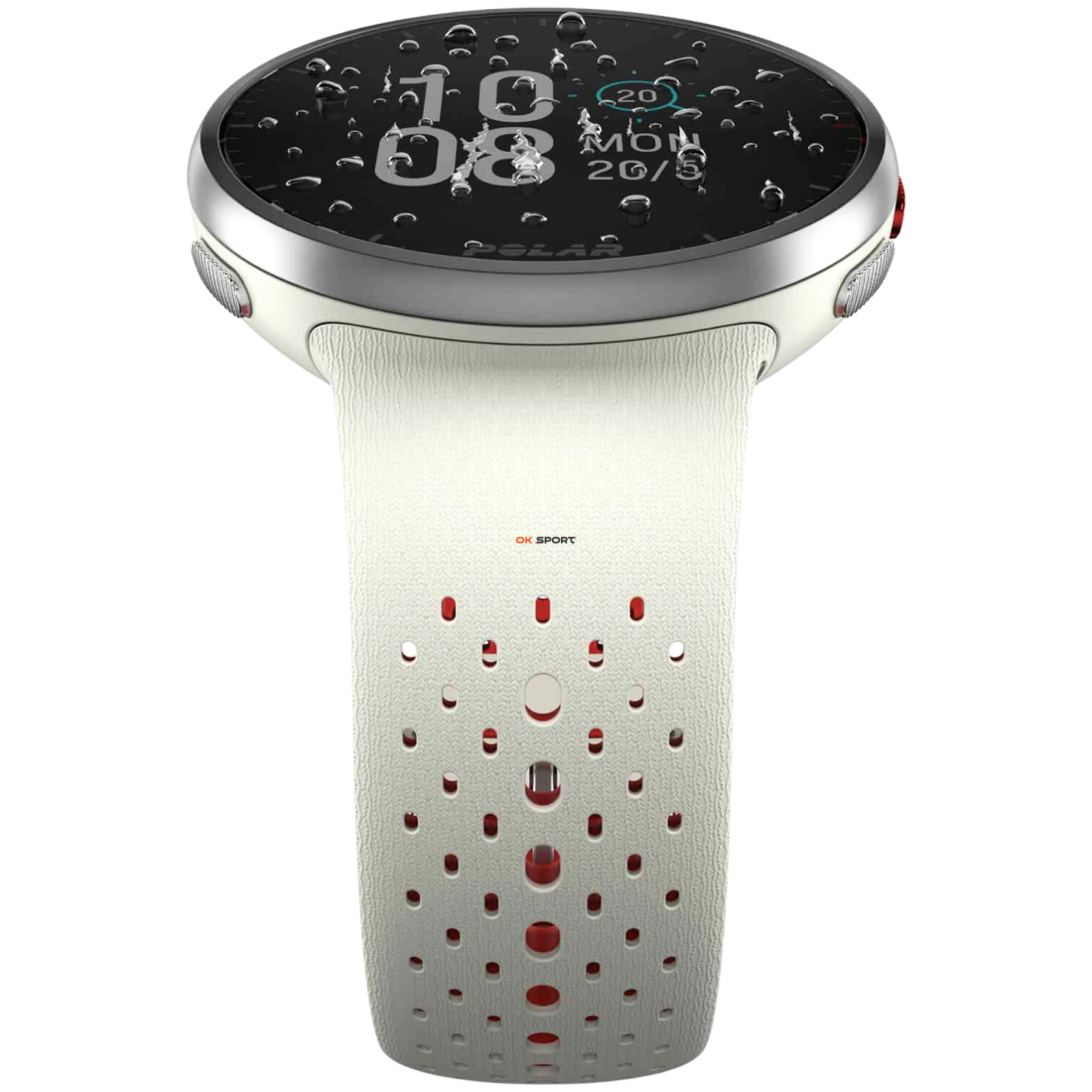 Polar Pacer Pro спортивний годинник з барометром, GPS і пульсоміром Snow White 900102180