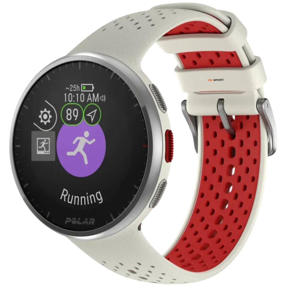 Polar Pacer Pro спортивний годинник з барометром, GPS і пульсоміром Snow White 900102180