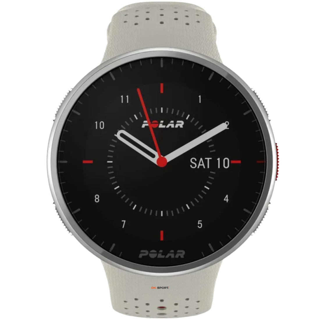 Polar Pacer Pro спортивний годинник з барометром, GPS і пульсоміром Snow White 900102180