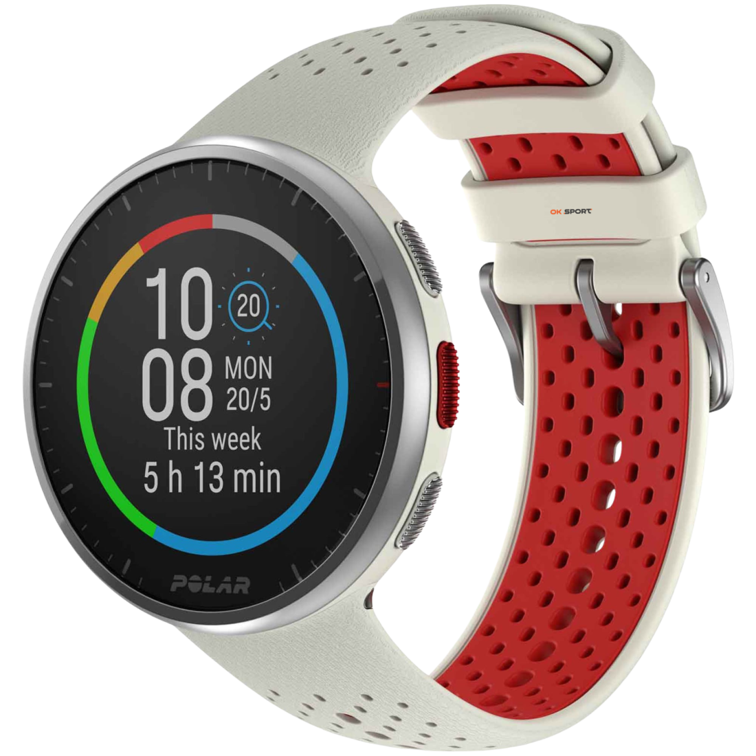 Polar Pacer Pro спортивний годинник з барометром, GPS і пульсоміром Snow White 900102180