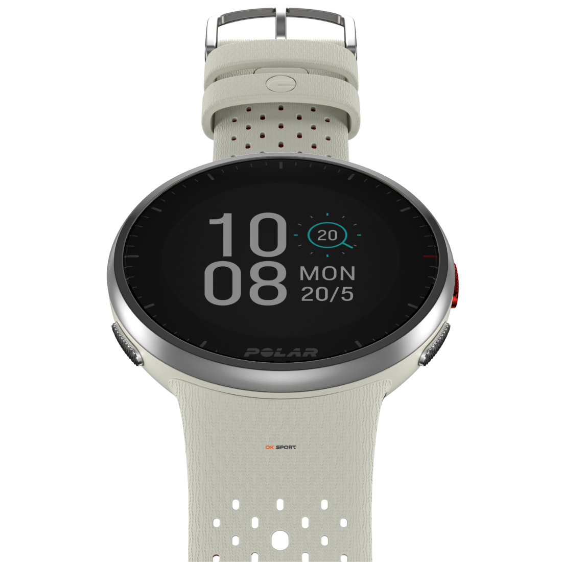 Polar Pacer Pro спортивний годинник з барометром, GPS і пульсоміром Snow White 900102180
