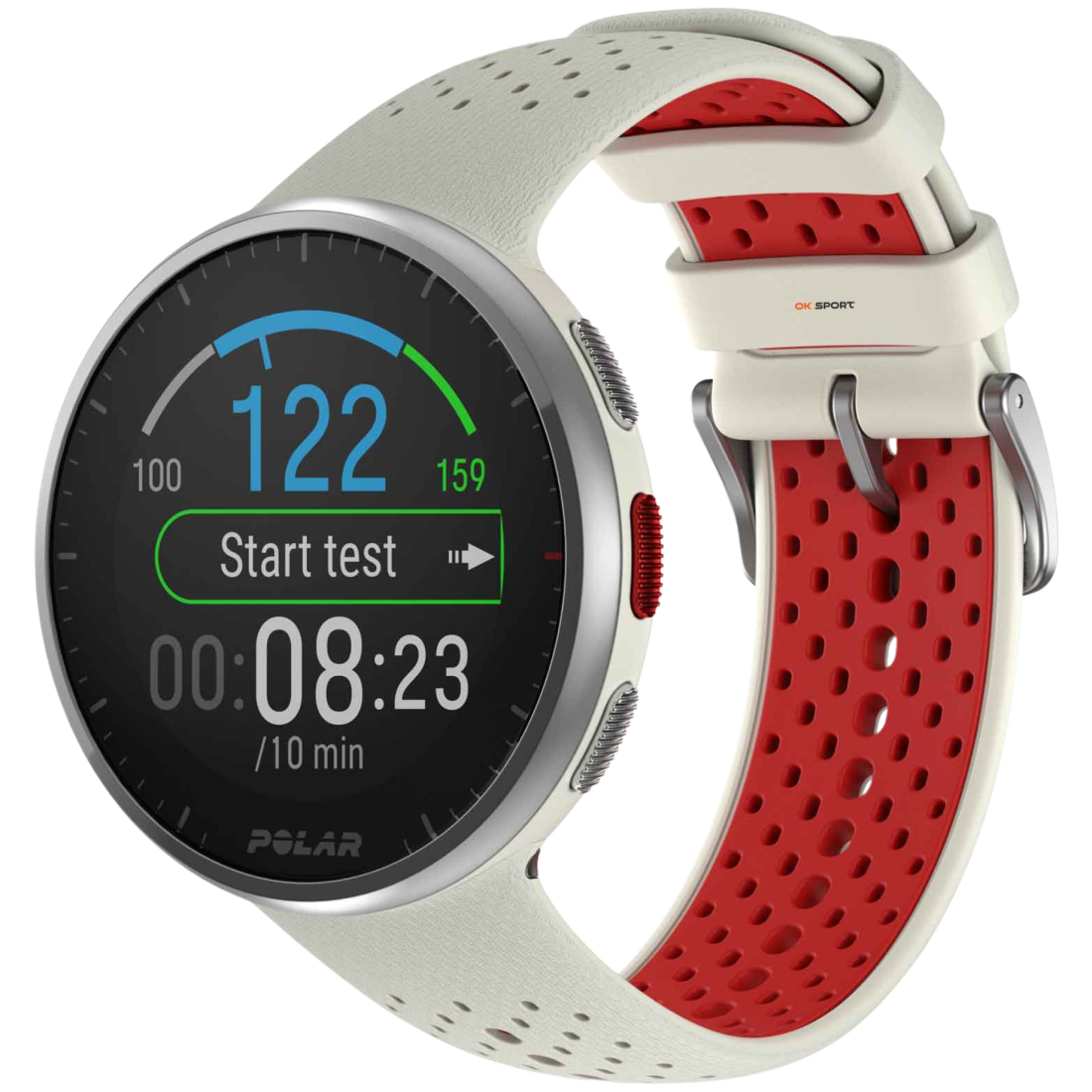 Polar Pacer Pro спортивний годинник з барометром, GPS і пульсоміром Snow White 900102180
