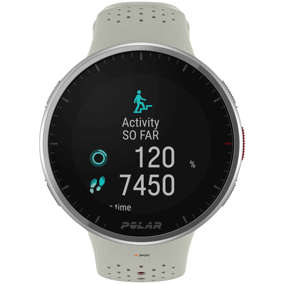 Polar Pacer Pro спортивний годинник з барометром, GPS і пульсоміром Snow White 900102180