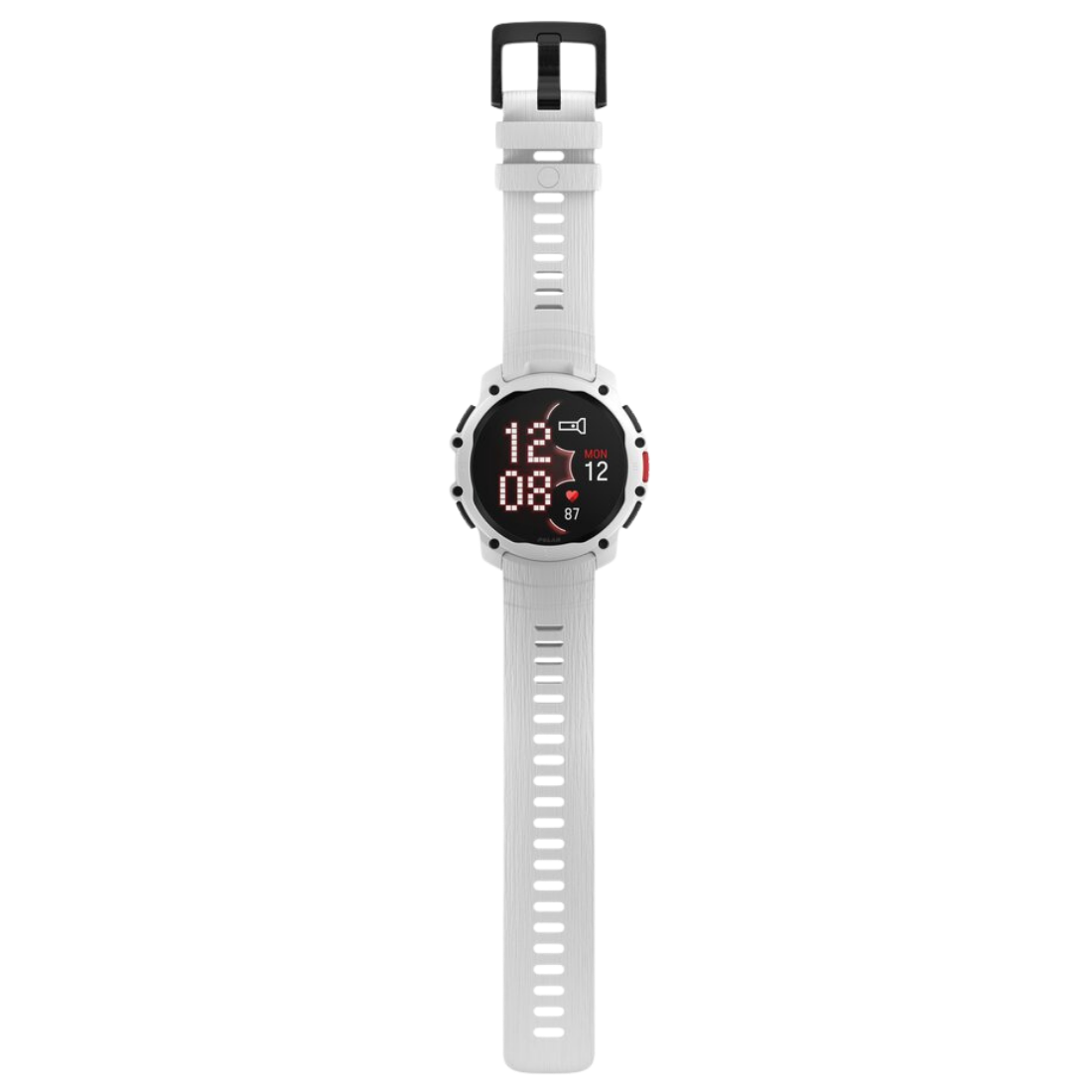 Спортивний годинник Polar Street X Snow White з ліхтариком та GPS чоловічий, жіночий наручний водонепроникний
