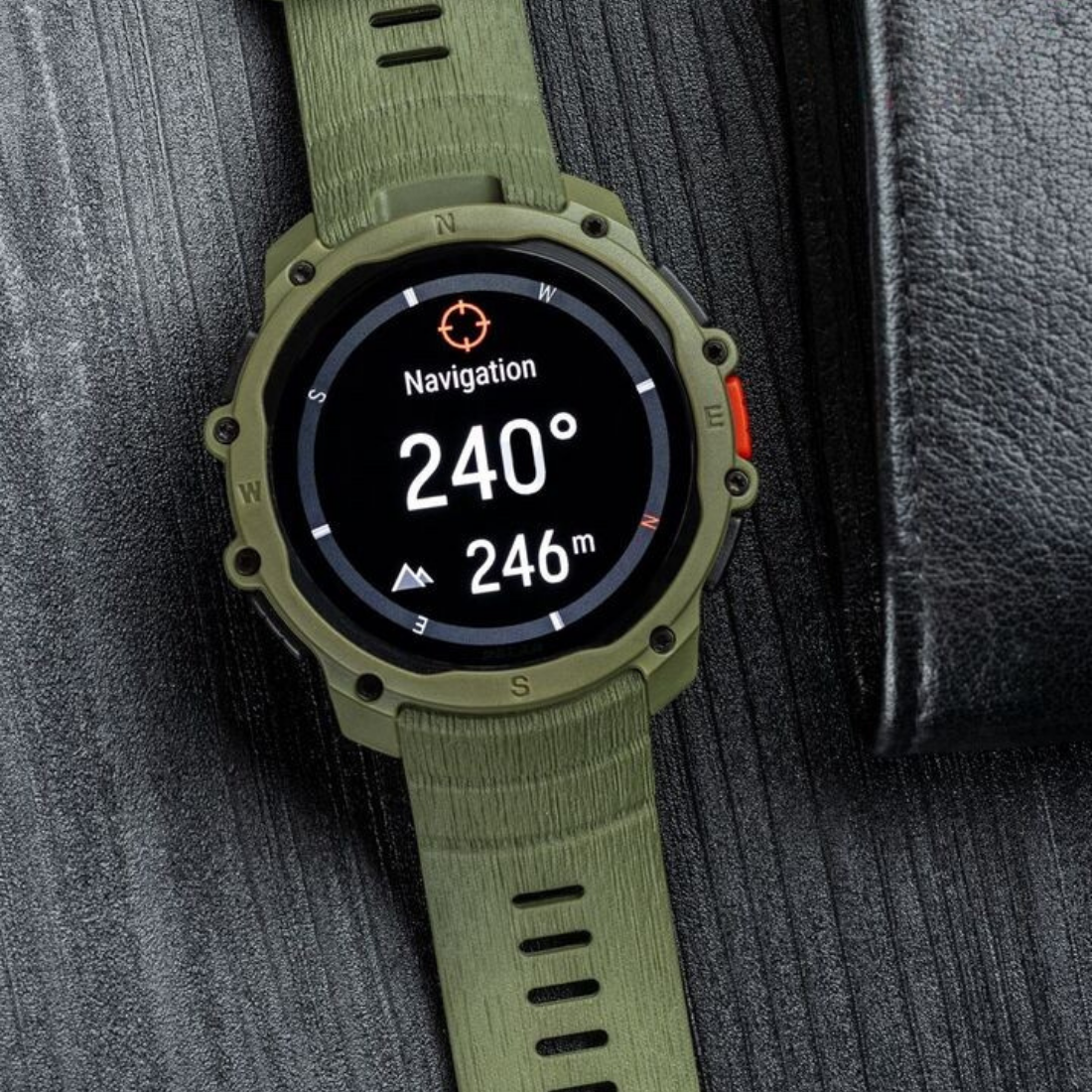 Годинник чоловічий для спорту Polar Street X Forest Green з GPS та ліхтариком