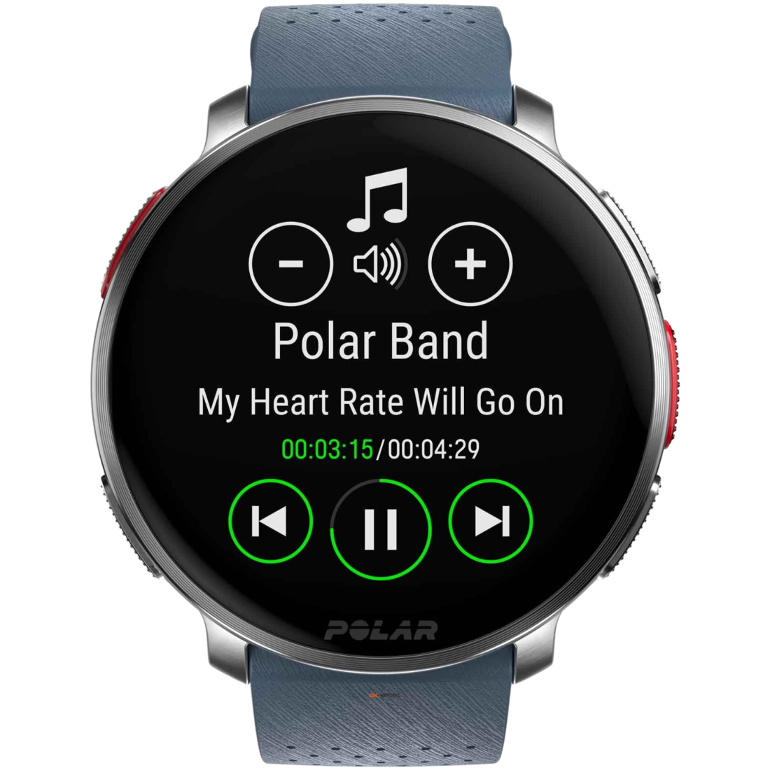 Polar Vantage V3 Sky Blue годинник спортивний смарт на руку для бігу водонепроникний преміум-класу мультиспорт