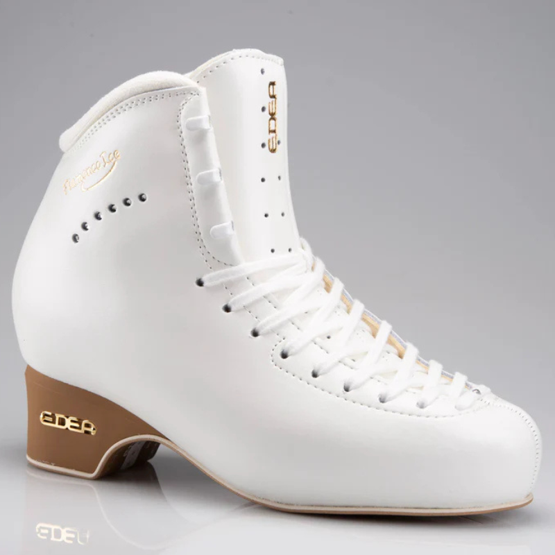 Ковзани фігурні професійні Edea Flamenco Ice з кристалами Swarovski для танців на льоду, White, 260C