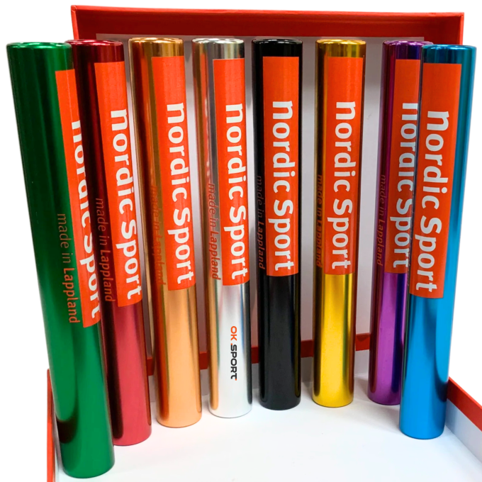 Естафетні палички алюмінієві (набір 8 шт.) Nordic Sport Relay Batons Aluminum, WA сертифікат