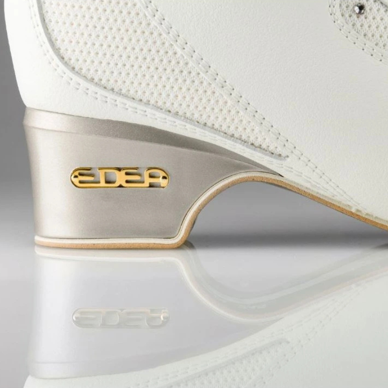 Фігурні ковзани Edea Ice Fly жіночі професійні з кристалами Swarovski, White, 260C