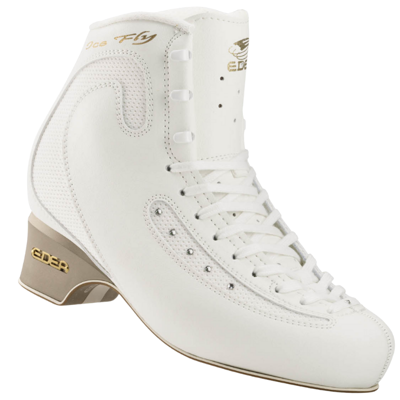Фігурні ковзани Edea Ice Fly жіночі професійні з кристалами Swarovski, White, 260C
