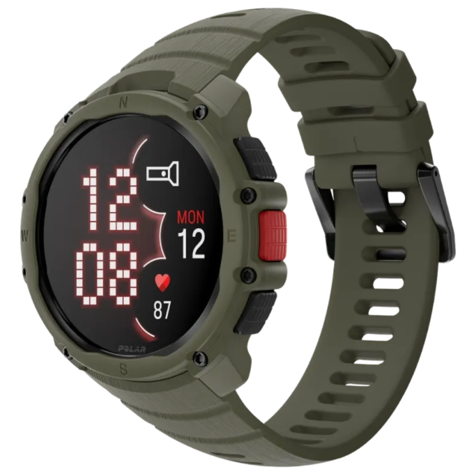 Годинник чоловічий для спорту Polar Street X Forest Green з GPS та ліхтариком