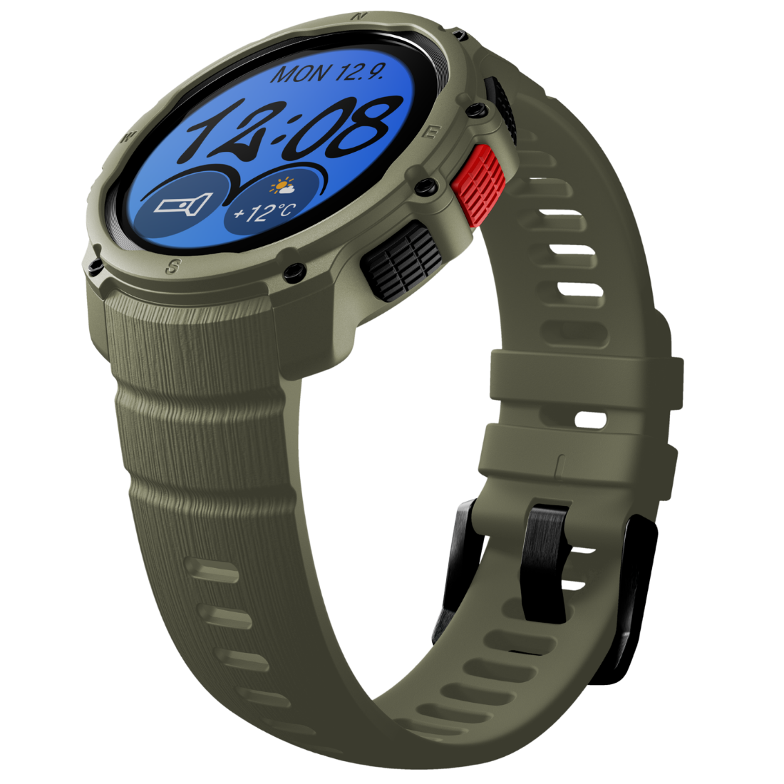Годинник чоловічий для спорту Polar Street X Forest Green з GPS та ліхтариком