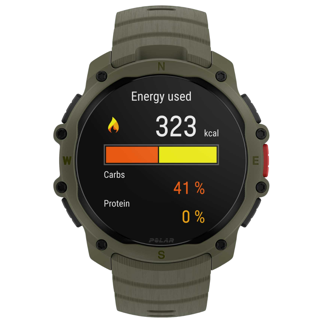 Годинник чоловічий для спорту Polar Street X Forest Green з GPS та ліхтариком