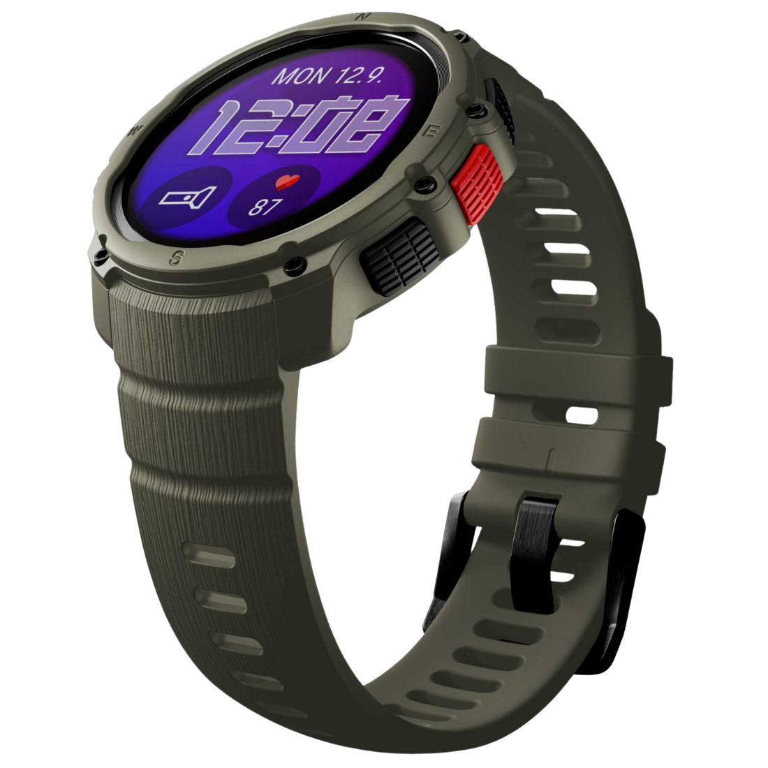 Годинник чоловічий для спорту Polar Street X Forest Green з GPS та ліхтариком