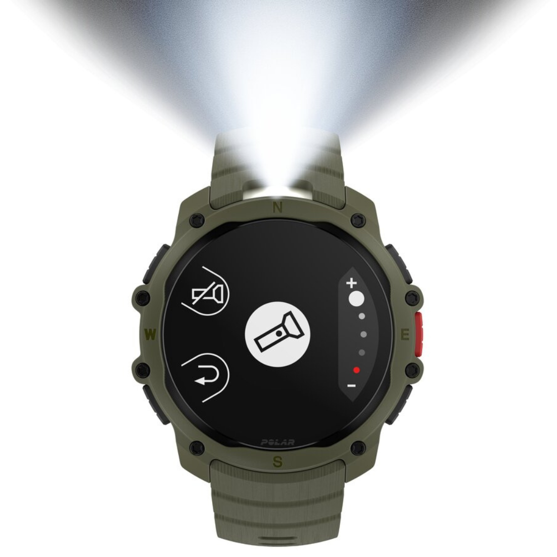 Годинник чоловічий для спорту Polar Street X Forest Green з GPS та ліхтариком