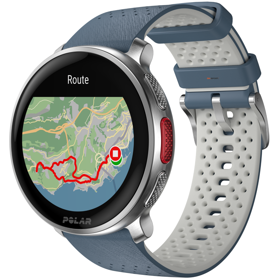 Polar Vantage V3 Sky Blue годинник спортивний смарт на руку для бігу водонепроникний преміум-класу мультиспорт