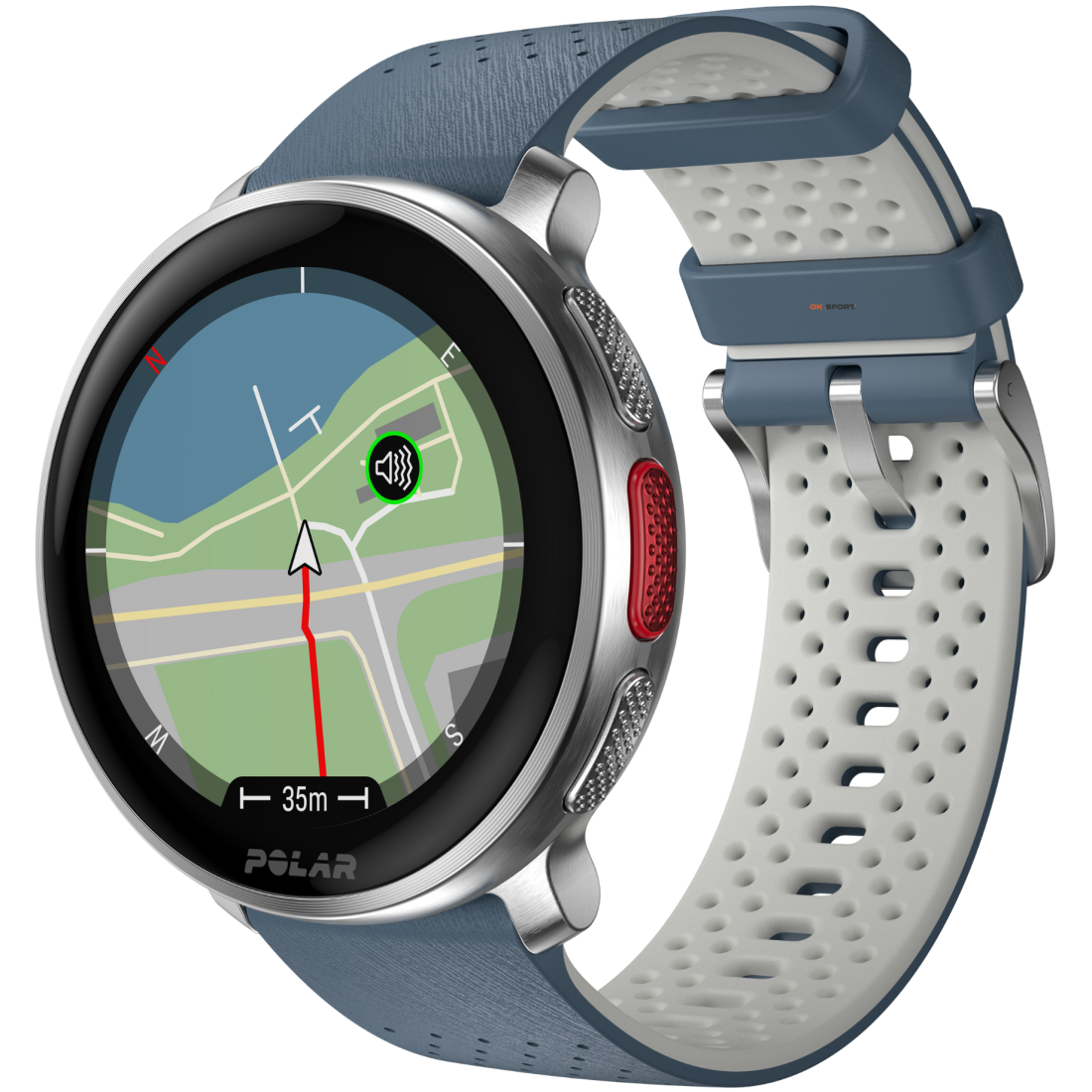 Polar Vantage V3 Sky Blue годинник спортивний смарт на руку для бігу водонепроникний преміум-класу мультиспорт