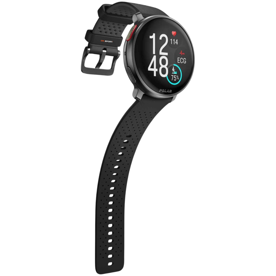 Polar Vantage V3 спортивний годинник смарт наручний чоловічий жіночий для бігу спортсменів плавання в басейні Night Black